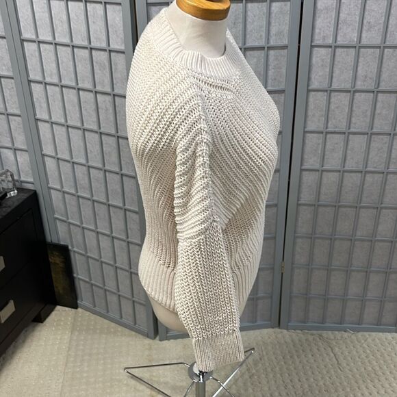Banana Republic Cream Crew Neck Sweater - Picture 3 of 4